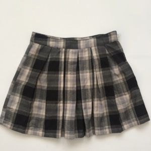 Plaid chunky zipper Forever 21 skirt